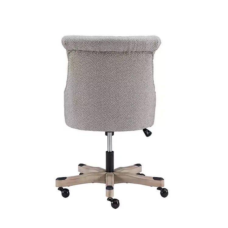 Kirklands Home Light Miller Tufted Office Chair Gray Outlet