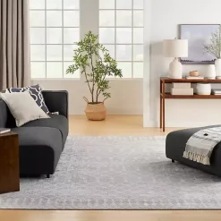 Kirklands Home Light Moroccan Washable Area Rug, 7x10 Gray Discount