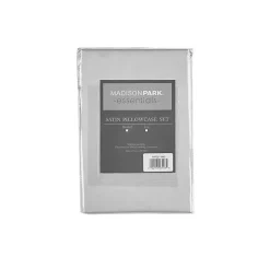 Kirklands Home Light Satin King 2-pc. Pillow Case Set Gray New
