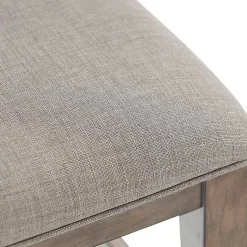 Kirklands Home Light Slat Back Wood Dining Chairs, Set of 2 Gray