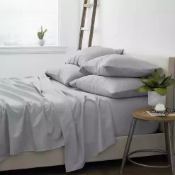 Kirklands Home Light Soft 6-pc. California King Sheet Set Gray Outlet