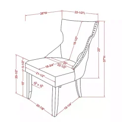 Kirklands Home Light Wingback Dining Chairs, Set of 2 Gray Sale
