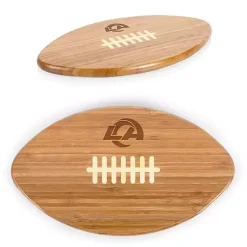 Kirklands Home Los Angeles Rams Bamboo Football Cutting Board Tan Outlet