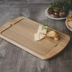 Kirklands Home LSU Tigers Wood and Glass Serving Board Hot