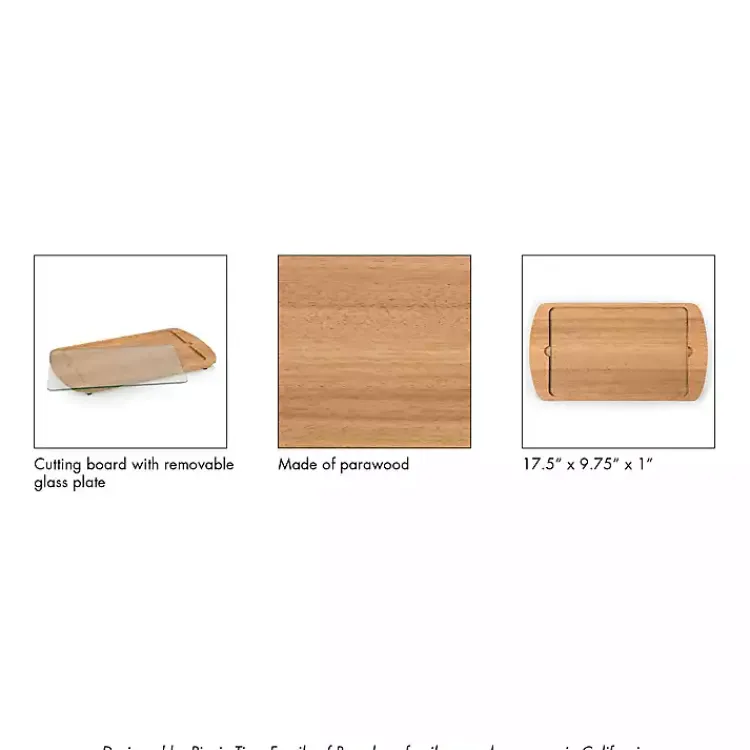 Kirklands Home LSU Tigers Wood and Glass Serving Board Hot
