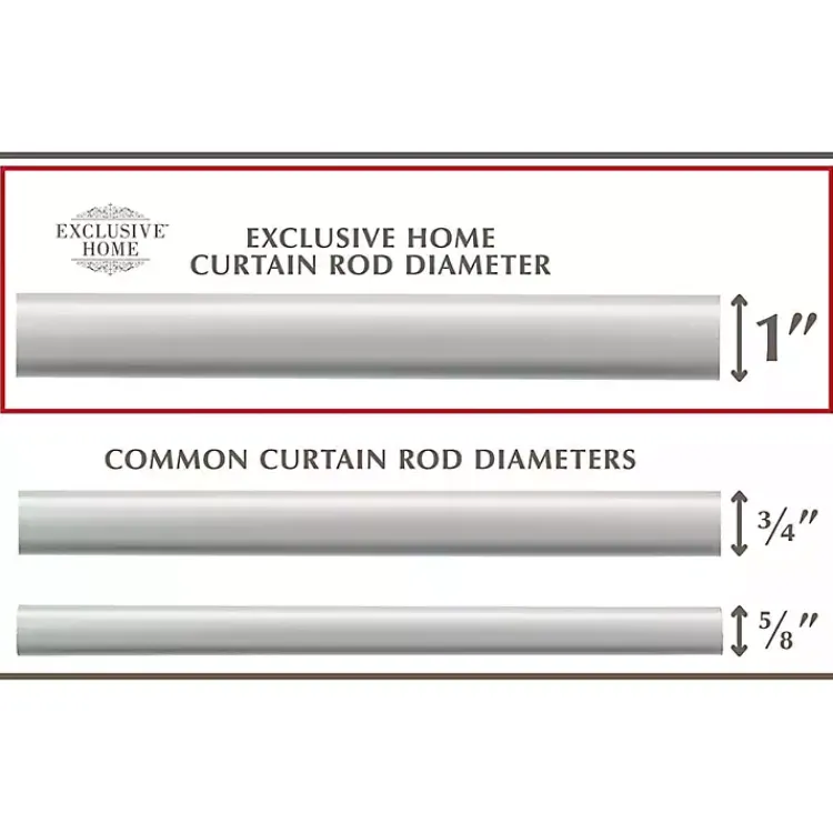 Kirklands Home Matte Adjustable Prism Curtain Rod, 72 in. Silver Hot