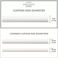 Kirklands Home Matte White Open Sphere Curtain Rod, 72 in. Sale