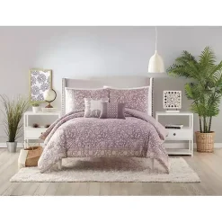 Kirklands Home Mauve Scorro 5-pc. King Comforter Set Purple Outlet