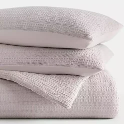 Kirklands Home Mauve Waffle Ultra-Soft 3-pc. Queen Comforter Set Pink Discount