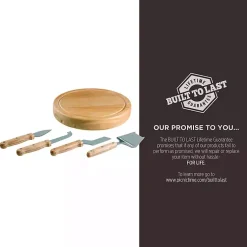Kirklands Home Miami Dolphins Cheese Board and Tool Set Tan Hot