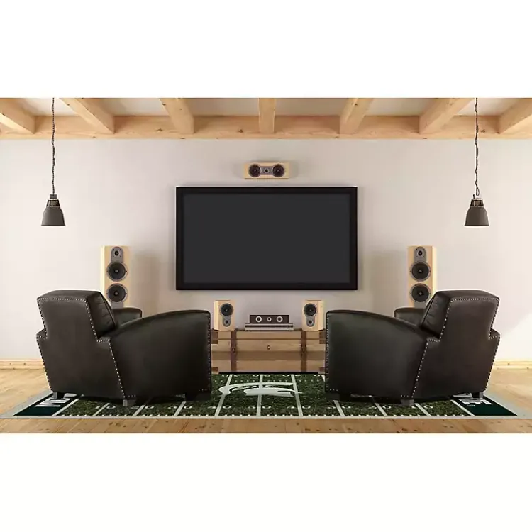 Kirklands Home Michigan State Home Field Area Rug, 6x8 Green Online