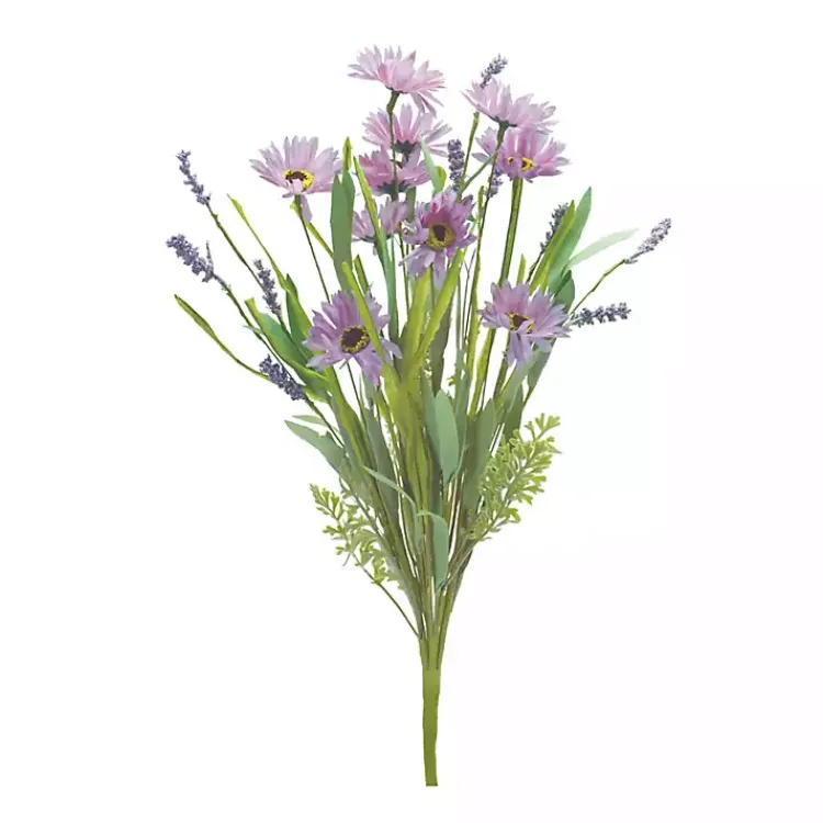 Stems & Bouquets>Kirklands Home Mixed Daisies Bushes, Set of 6 Purple