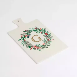 Monogram Seasonal Decor>Kirklands Home Monogram G Christmas Wreath Serving Board