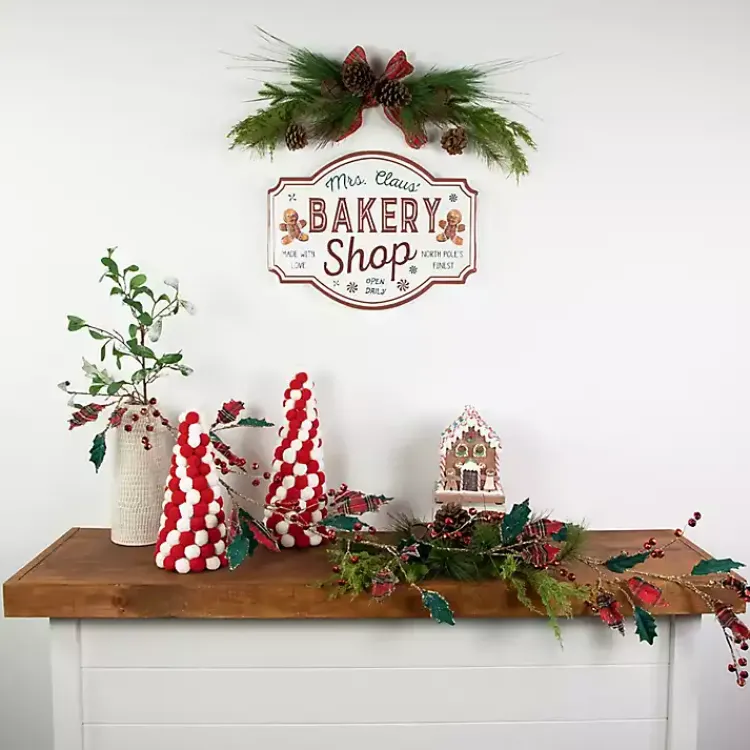 Christmas Art & Wall Decor>Kirklands Home Mrs. Claus Bakery Shop Wall Plaque