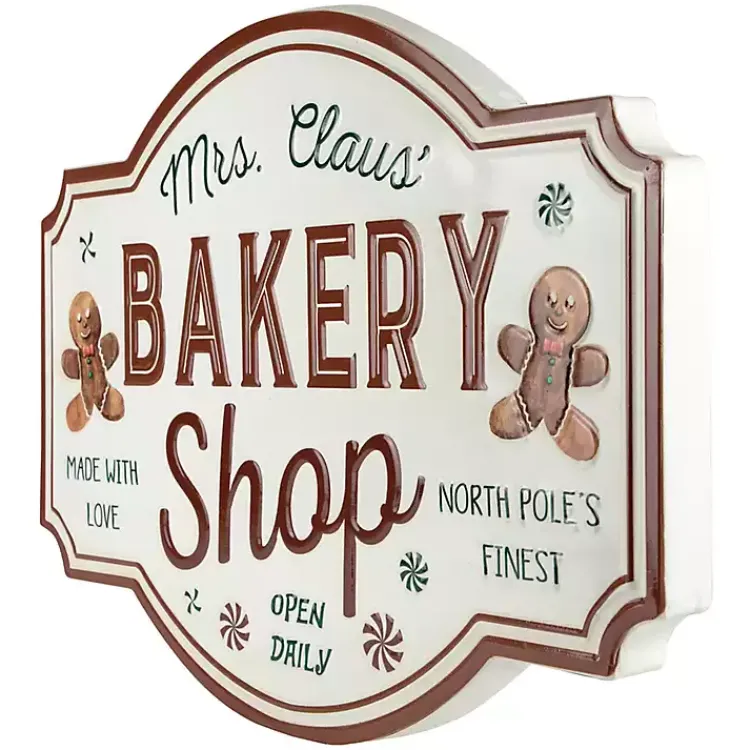 Christmas Art & Wall Decor>Kirklands Home Mrs. Claus Bakery Shop Wall Plaque
