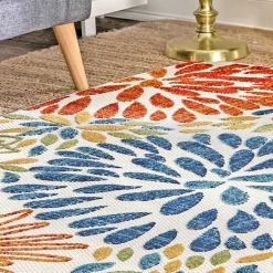 Kirklands Home Multicolor Burst Indoor/Outdoor Area Rug, 5x8