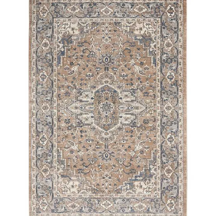 Kirklands Home Multicolor Nadia Medallion Area Rug, 5x7 Gray Best
