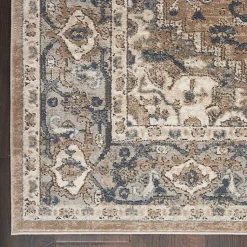 Kirklands Home Multicolor Nadia Medallion Area Rug, 5x7 Gray Best