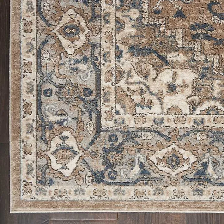 Kirklands Home Multicolor Nadia Medallion Area Rug, 8x10 Gray Discount