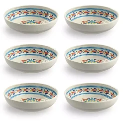 Kirklands Home color Rio Melamine Low Bowls, Set of 6 Multi Hot