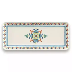 Kirklands Home color Rio Melamine Platter Multi New