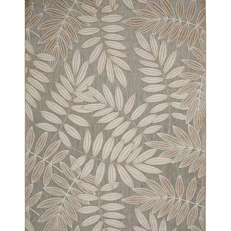 Kirklands Home Natural Botanical Leaves Outdoor Area Rug, 9x13 Discount
