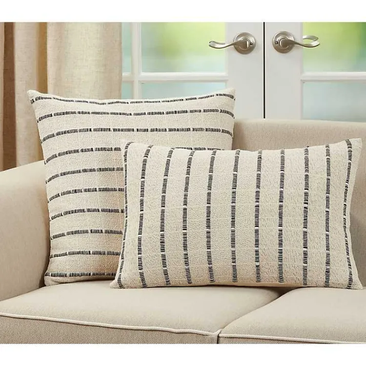 Pillows>Kirklands Home Natural Corded Cotton Lumbar Pillow