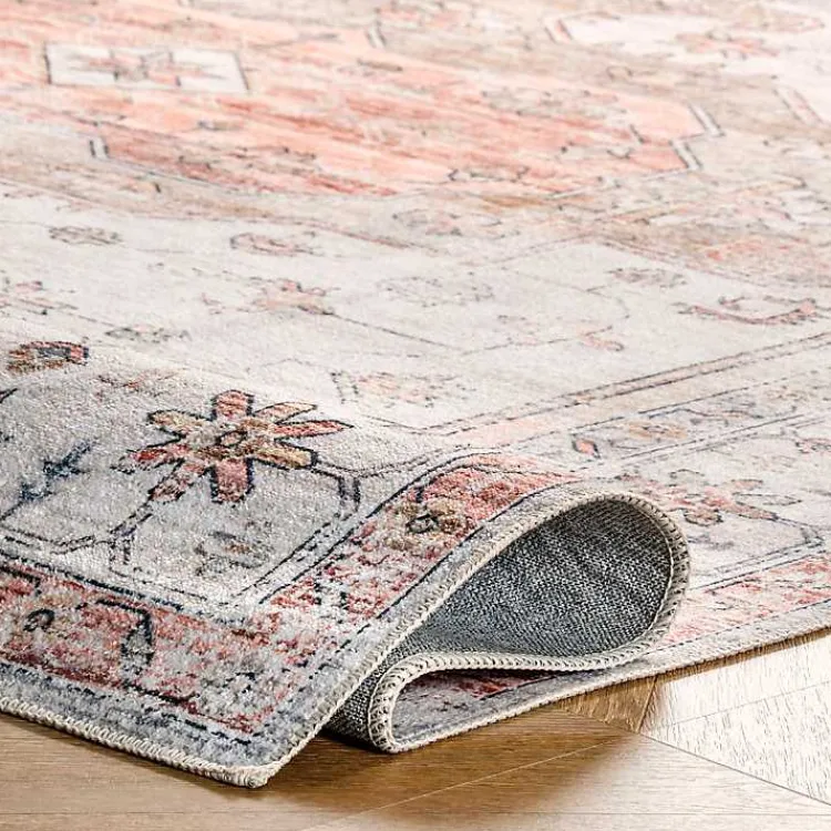 Kirklands Home Natural Faded Vintage Washable Runner Outlet