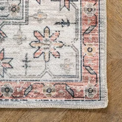 Kirklands Home Natural Faded Vintage Washable Area Rug, 4x6
