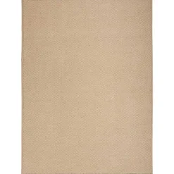 Kirklands Home Natural Jute Solid Woven Area Rug, 5x7 Tan Outlet