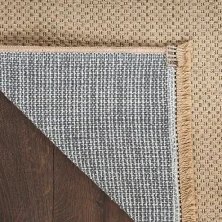 Kirklands Home Natural Jute Solid Woven Area Rug, 7x9 Tan Clearance