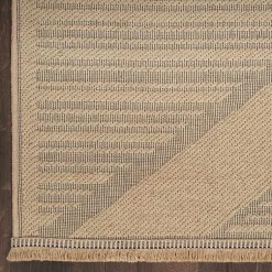 Kirklands Home Natural Jute Woven Diamond Area Rug, 5x7