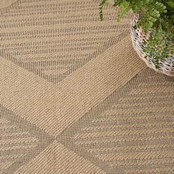 Kirklands Home Natural Jute Woven Diamond Area Rug, 7x9 Best