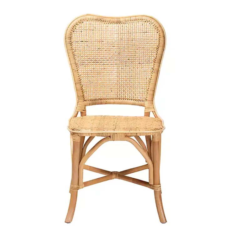 Kirklands Home Natural Rat Woven Irene Dining Chair Tan Discount
