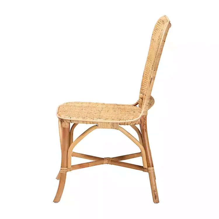 Kirklands Home Natural Rat Woven Irene Dining Chair Tan Discount