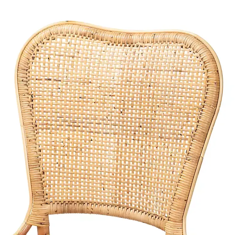 Kirklands Home Natural Rat Woven Irene Dining Chair Tan Discount