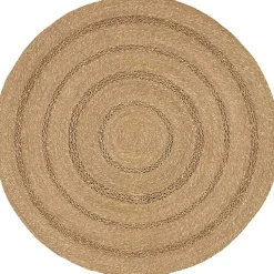 Kirklands Home Natural Seagrass Indoor/Outdoor Area Rug, 3x3 Tan New