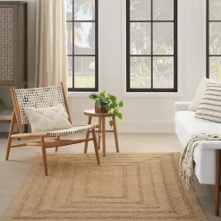 Kirklands Home Natural Seagrass Indoor/Outdoor Area Rug, 5x7 Tan Discount