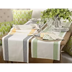 Kirklands Home Natural Striped Border Table Runner Sale