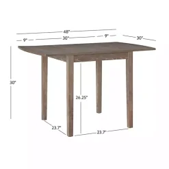 Kirklands Home Natural Wood Drop Leaf Dining Table Tan Sale