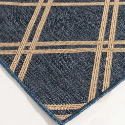 Kirklands Home Navy Adelaide Trellis Outdoor Area Rug, 6x9 Blue Online