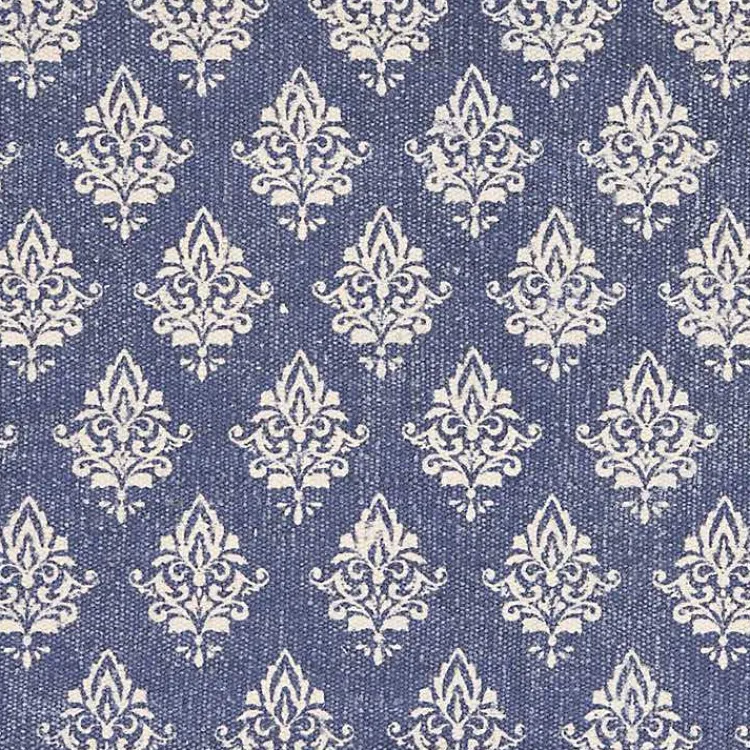 Kirklands Home Navy and White Decorative Placemats, Set of 4 Blue Clearance
