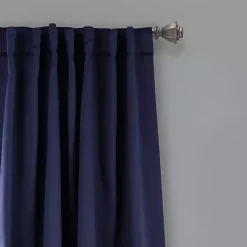Kirklands Home Navy Back Tab Blackout Curtain Panel Set, 84 in. Blue Sale