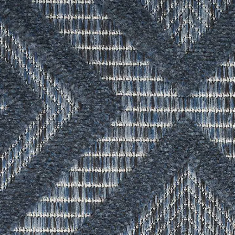 Kirklands Home Navy Diamond Indoor/Outdoor Area Rug, 6x9 Blue Discount
