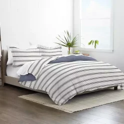 Kirklands Home Navy Blue Echo Stripe 2-pc. Twin Duvet Cover Set Clearance