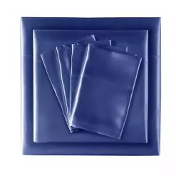 Kirklands Home Navy Blue Satin 6-pc. California King Sheet Set Gray Discount