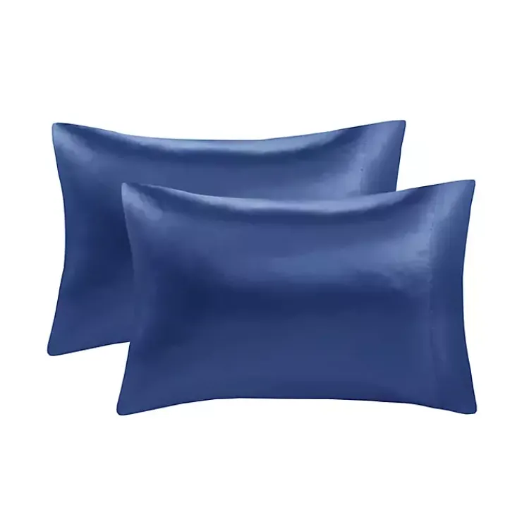 Kirklands Home Navy Satin 6-pc. King Sheet Set Blue Clearance