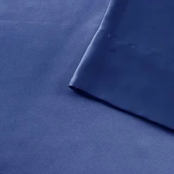 Kirklands Home Navy Satin 6-pc. Queen Sheet Set Blue Clearance