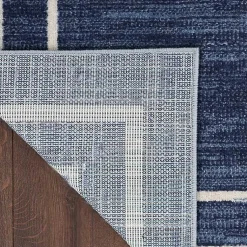 Kirklands Home Navy Bordered Indoor/Outdoor Area Rug, 6x9 Blue Discount