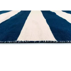 Kirklands Home Navy Cabana Stripe Indoor/Outdoor Area Rug, 3x5 Online